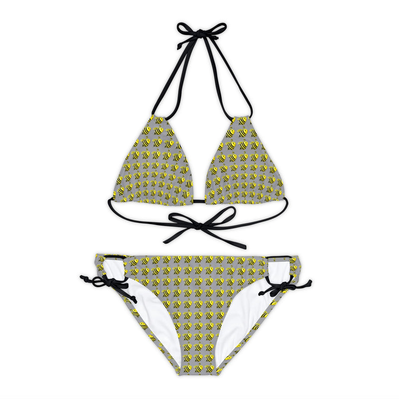 Strappy Bikini Set - JBH Bee (Grey)