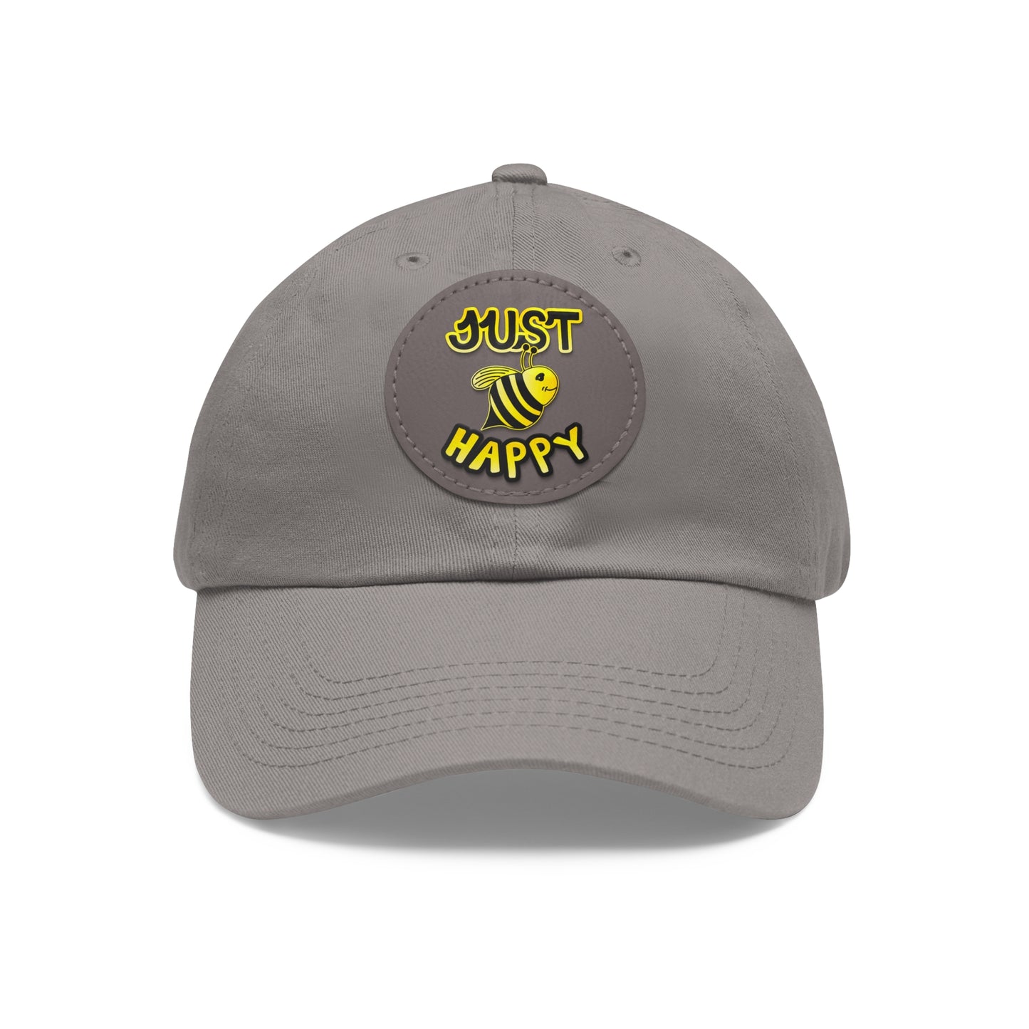 Dad Hat with Leather Patch (Round) - JBH Original