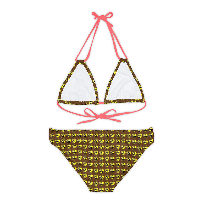 Strappy Bikini Set - JBH Bee (Brown)