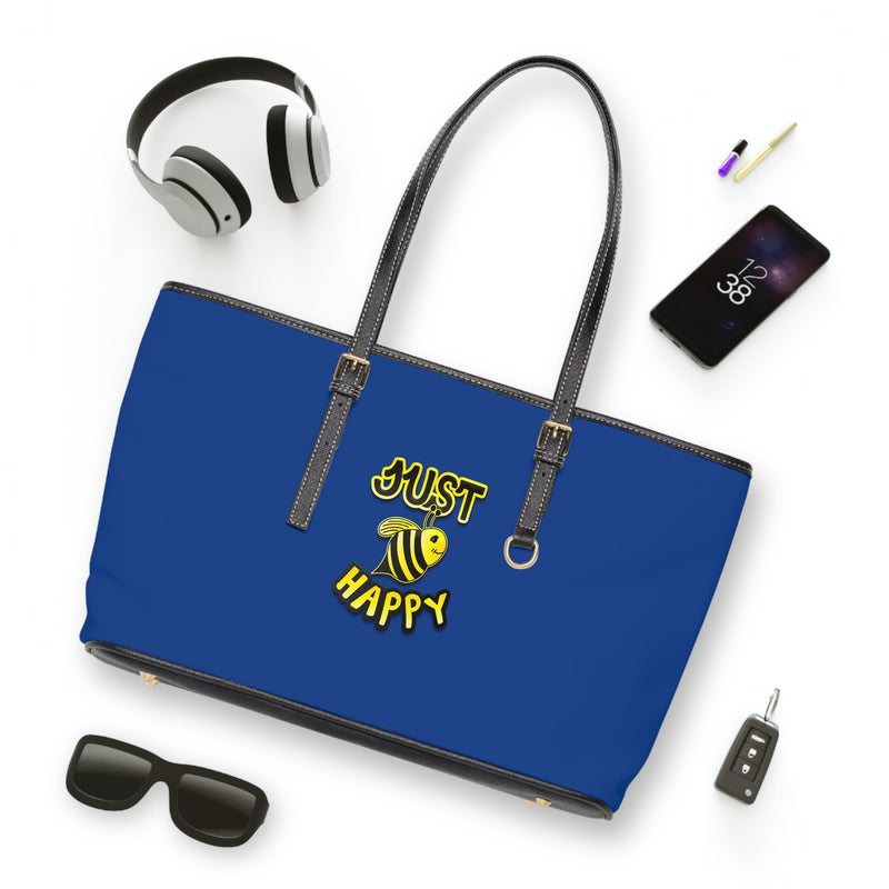 PU Leather Shoulder Bag - JBH Original (Dark Blue)