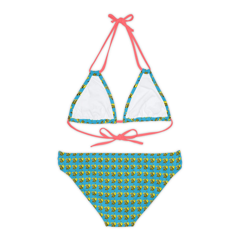 Strappy Bikini Set - JBH Bee (Turquoise)