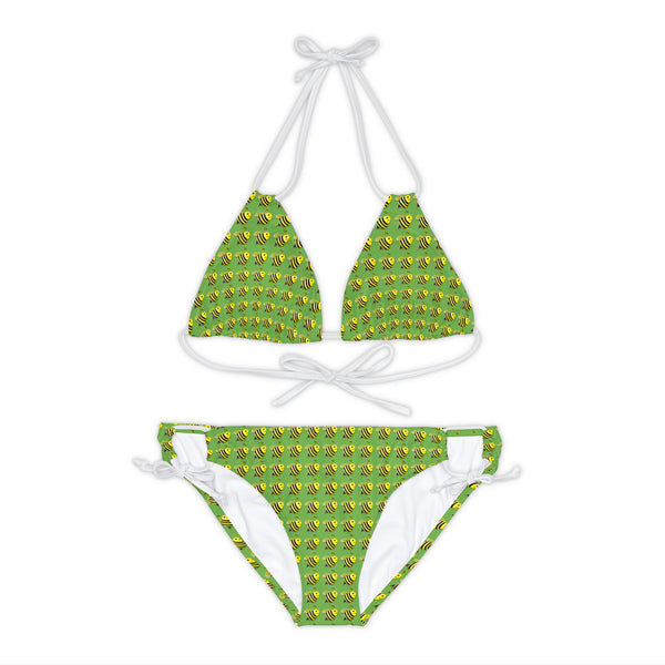 Strappy Bikini Set - JBH Bee (Green)