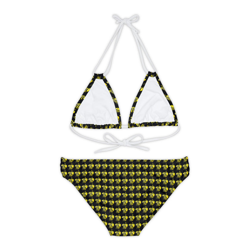 Strappy Bikini Set - JBH Bee (Black)