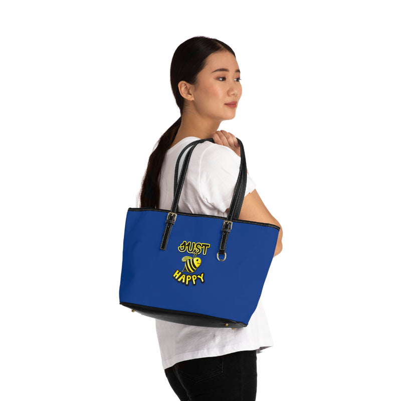 PU Leather Shoulder Bag - JBH Original (Dark Blue)