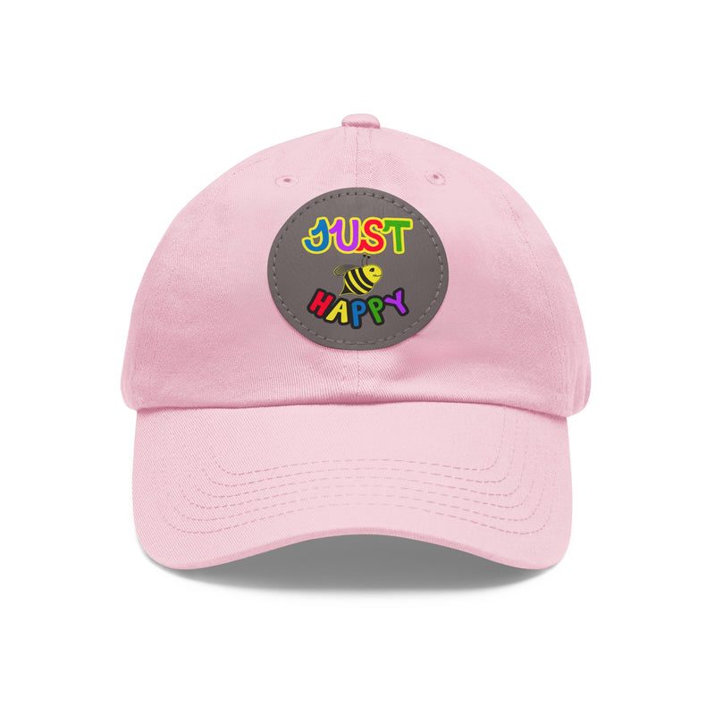 Dad Hat with Leather Patch (Round) - JBH Multi-Color Original