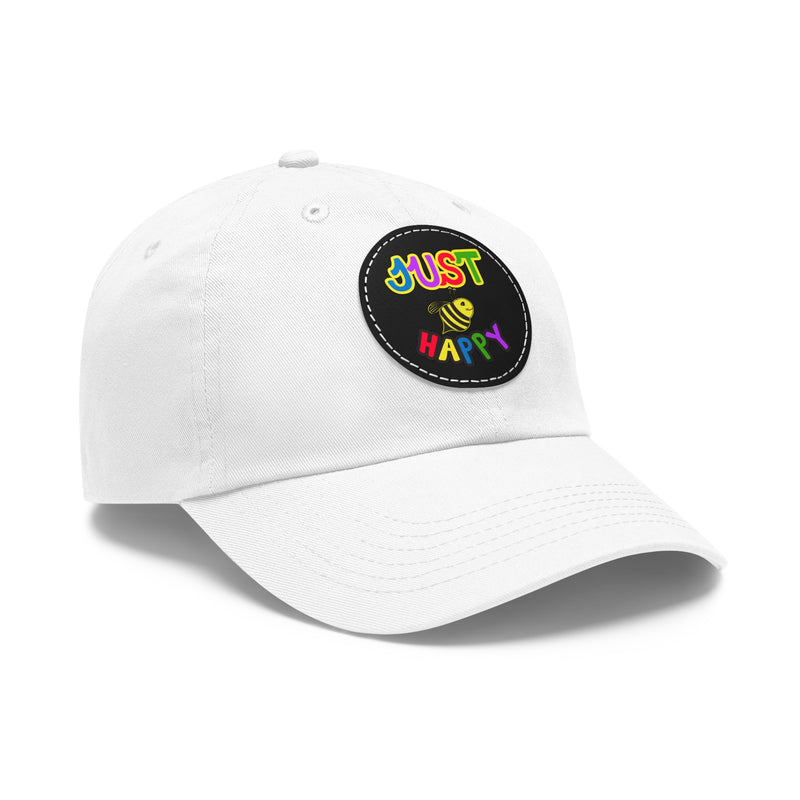 Dad Hat with Leather Patch (Round) - JBH Multi-Color Original