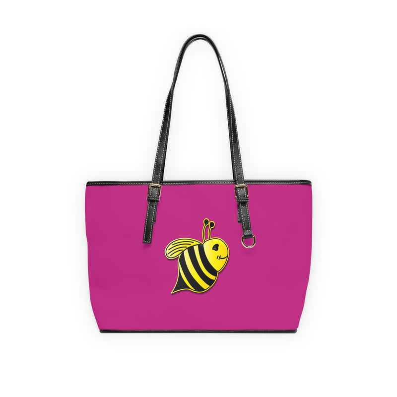 PU Leather Shoulder Bag - JBH Bee (Pink)