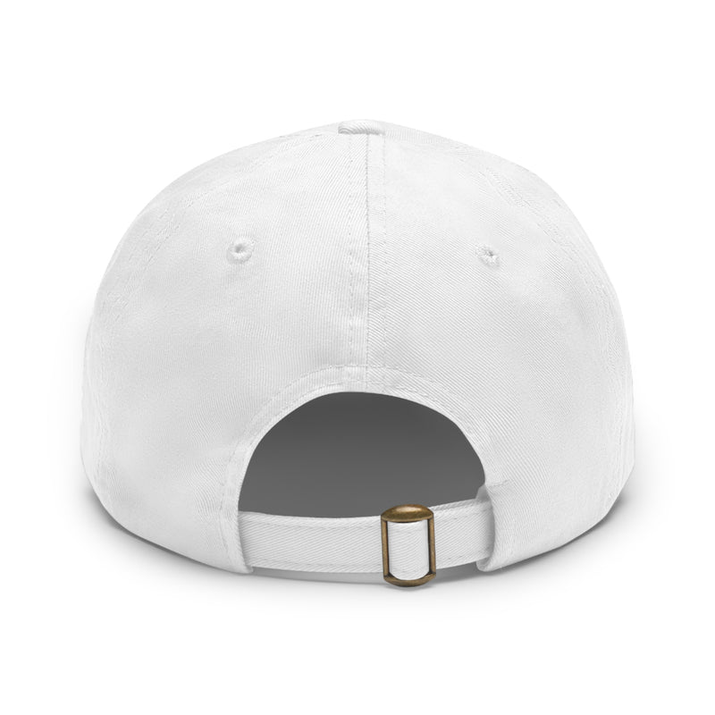 Dad Hat with Leather Patch (Round) - JBH Bee