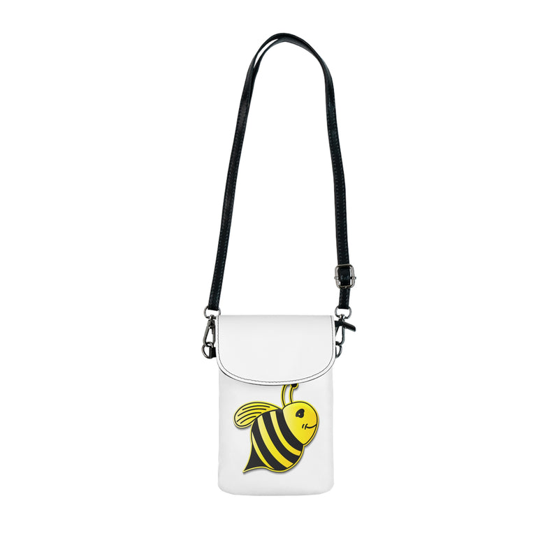 Small Cell Phone Wallet - JBH Bee (White)