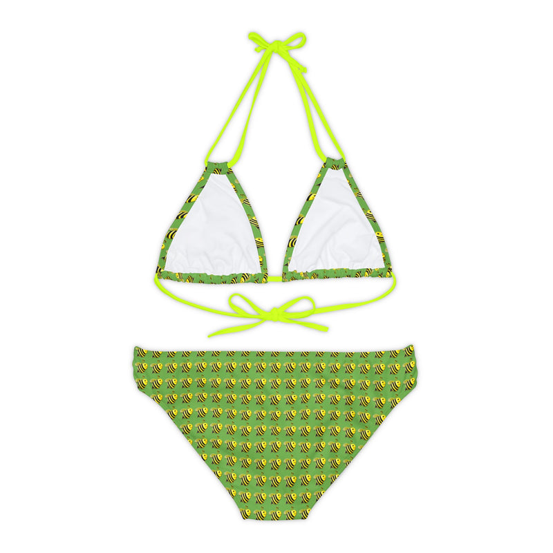 Strappy Bikini Set - JBH Bee (Green)