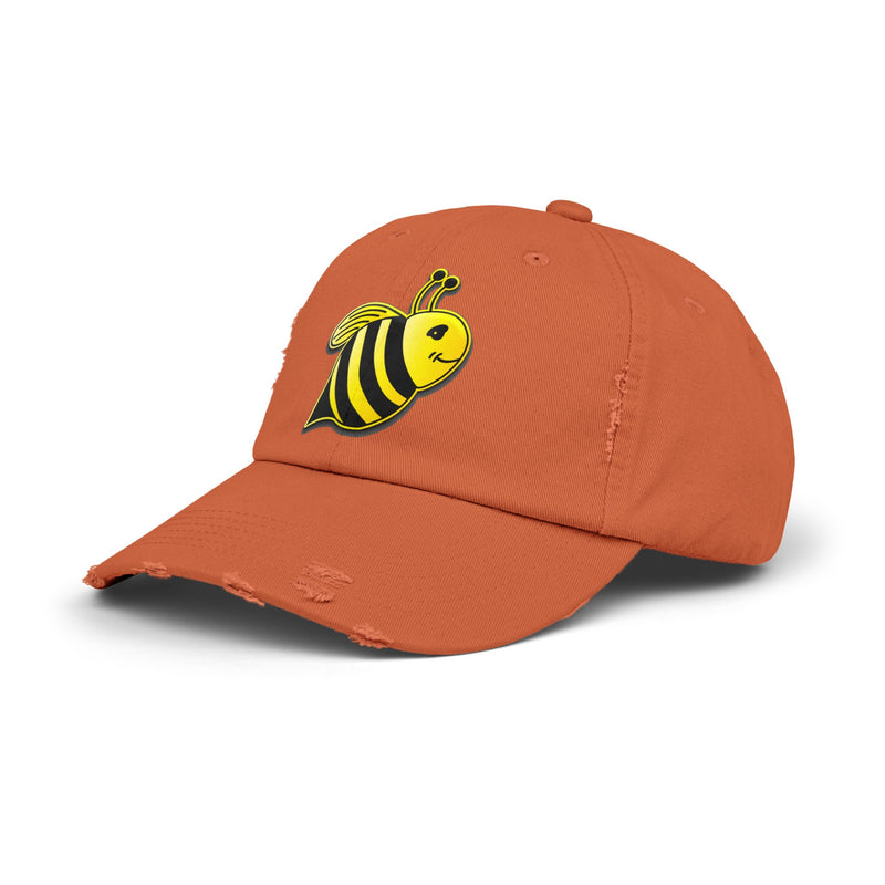 Unisex Distressed Cap - JBH Bee