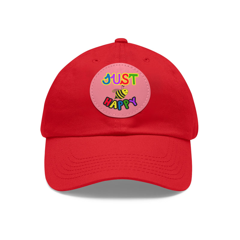 Dad Hat with Leather Patch (Round) - JBH Multi-Color Original
