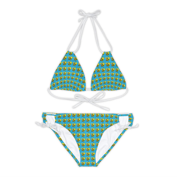 Strappy Bikini Set - JBH Bee (Turquoise)