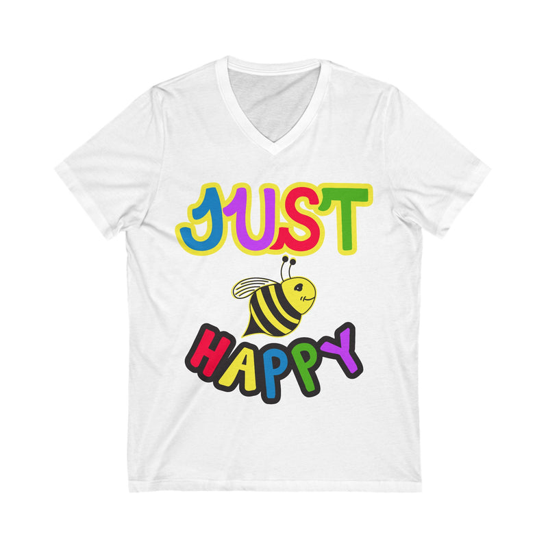 Unisex Jersey Short Sleeve V-Neck Tee - JBH Multi-Color Original