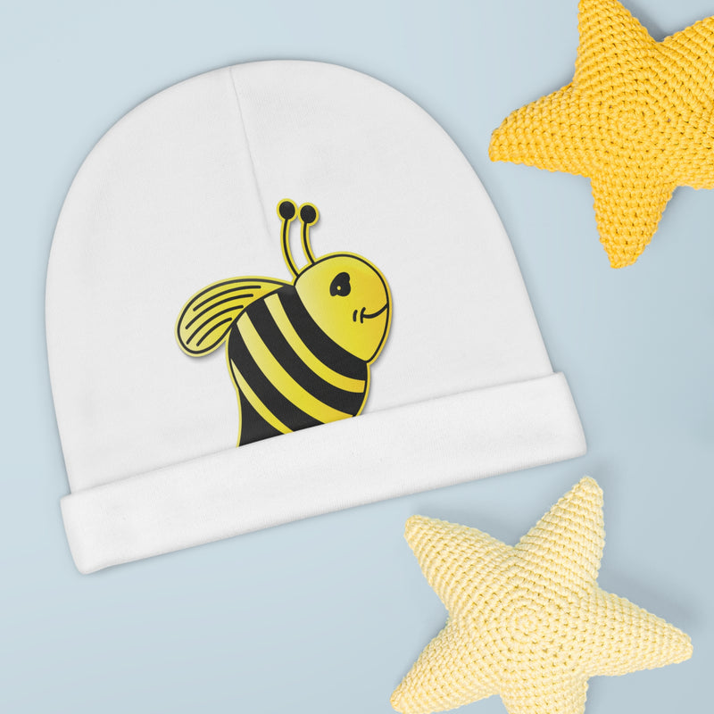 Baby Beanie (AOP) - JBH Bee (White)