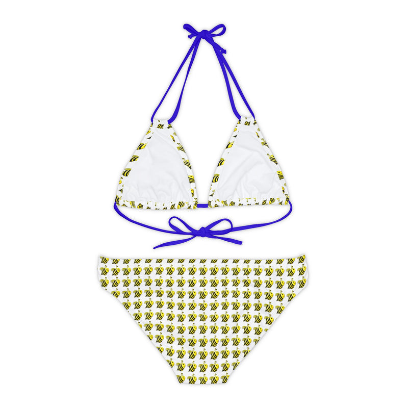 Strappy Bikini Set - JBH Bee (White)