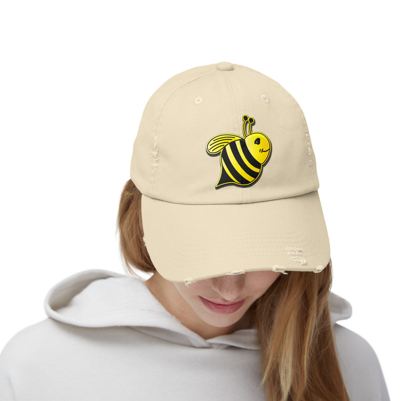 Unisex Distressed Cap - JBH Bee