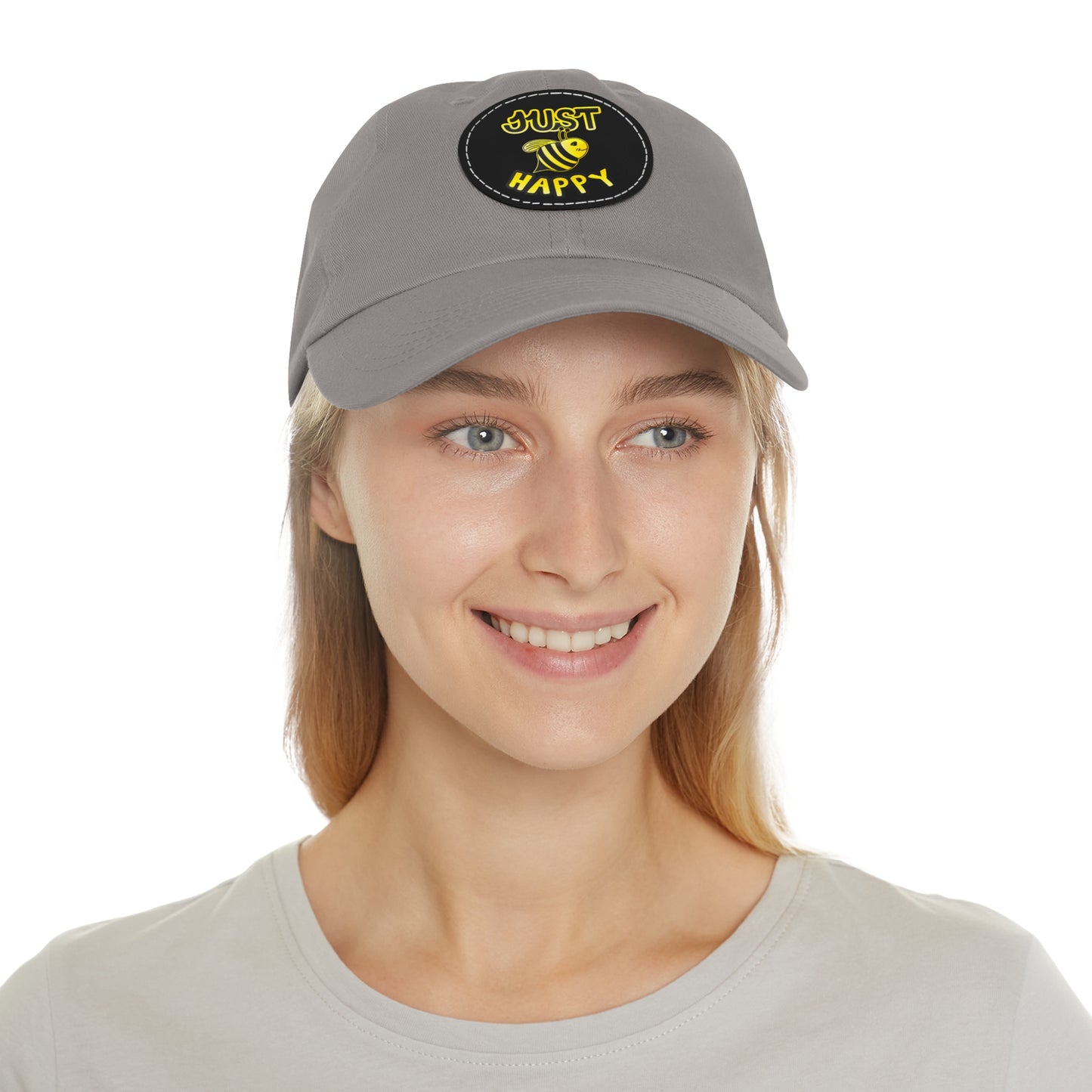 Dad Hat with Leather Patch (Round) - JBH Original