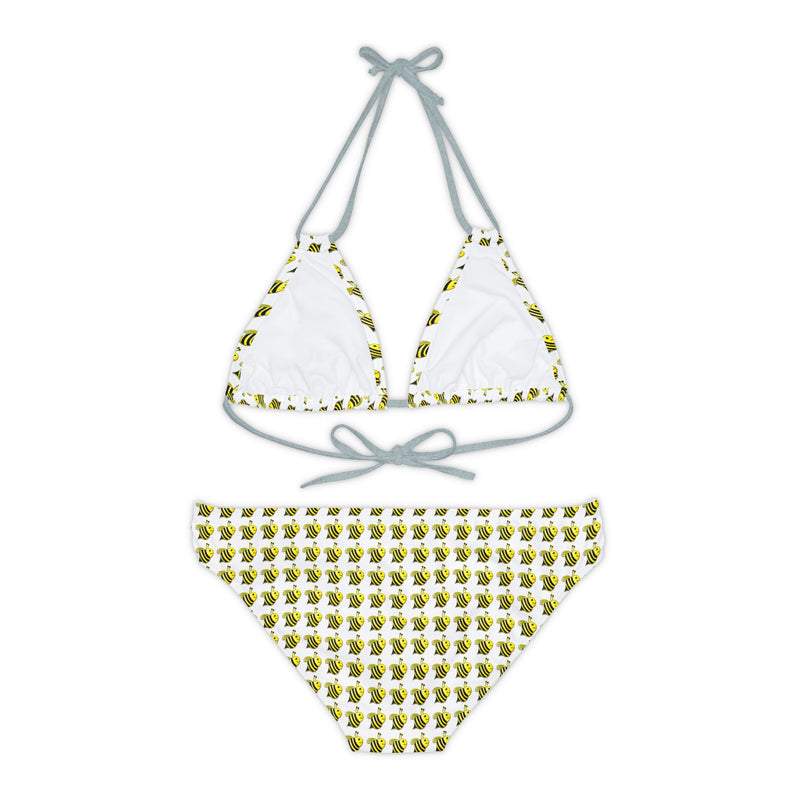 Strappy Bikini Set - JBH Bee (White)