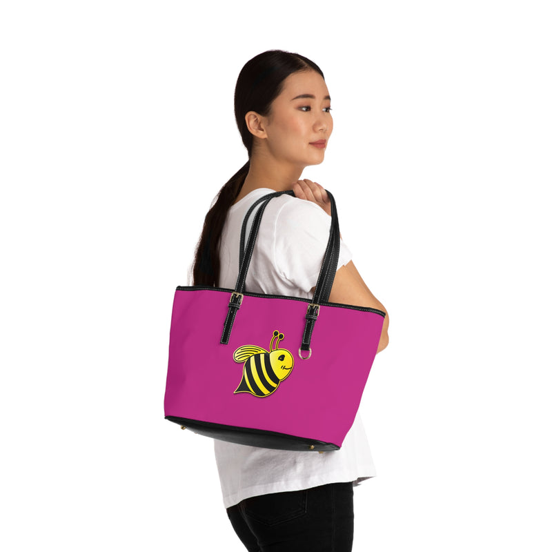 PU Leather Shoulder Bag - JBH Bee (Pink)