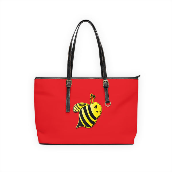 PU Leather Shoulder Bag - JBH Bee (Red)