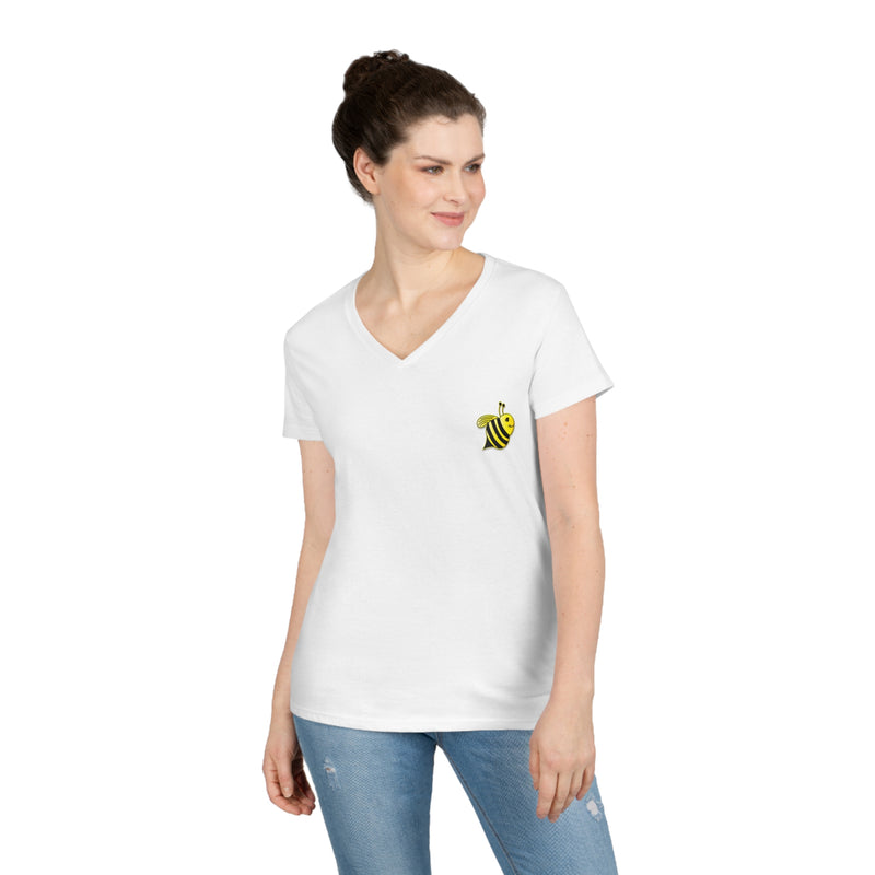 Ladies' V-Neck T-Shirt - JBH Bee