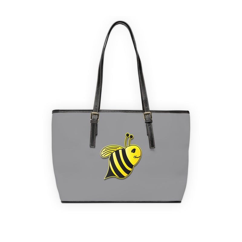 PU Leather Shoulder Bag - JBH Bee (Grey)