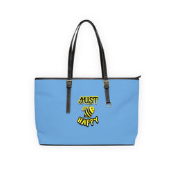 PU Leather Shoulder Bag - JBH Original (Light Blue)