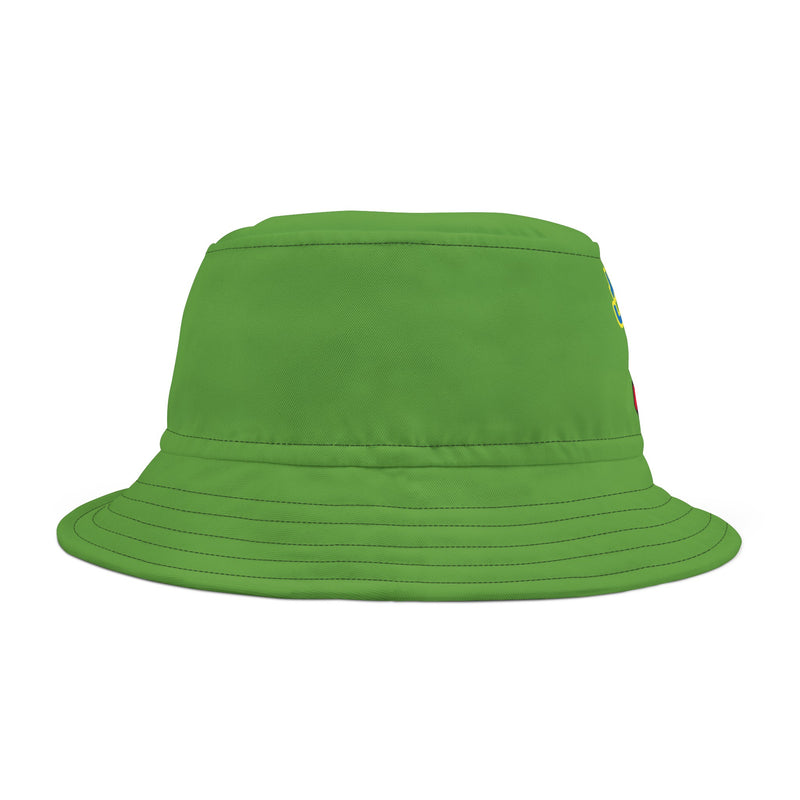 Bucket Hat (AOP) - JBH Multi-Color Original (Green)