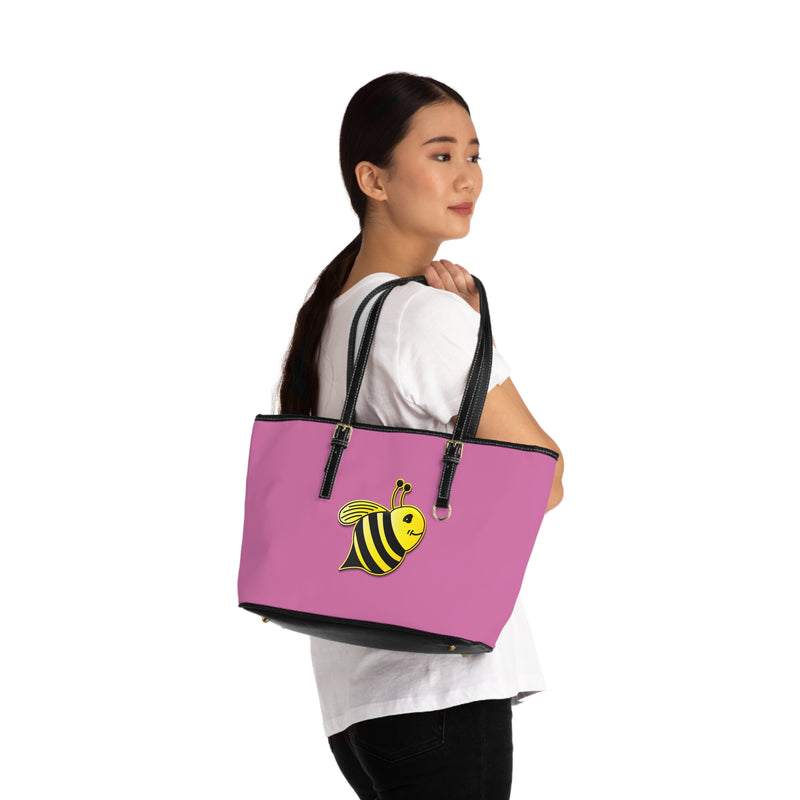 PU Leather Shoulder Bag - JBH Bee (Light Pink)