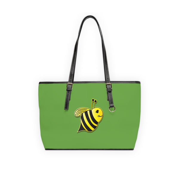 PU Leather Shoulder Bag - JBH Bee (Green)