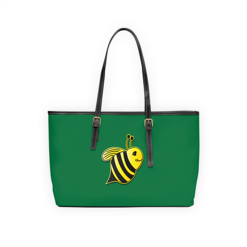 PU Leather Shoulder Bag - JBH Bee (Dark Green)