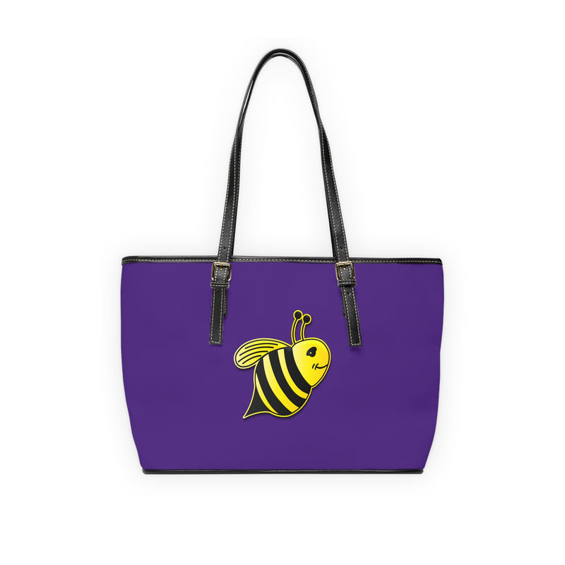 PU Leather Shoulder Bag - JBH Bee (Purple)