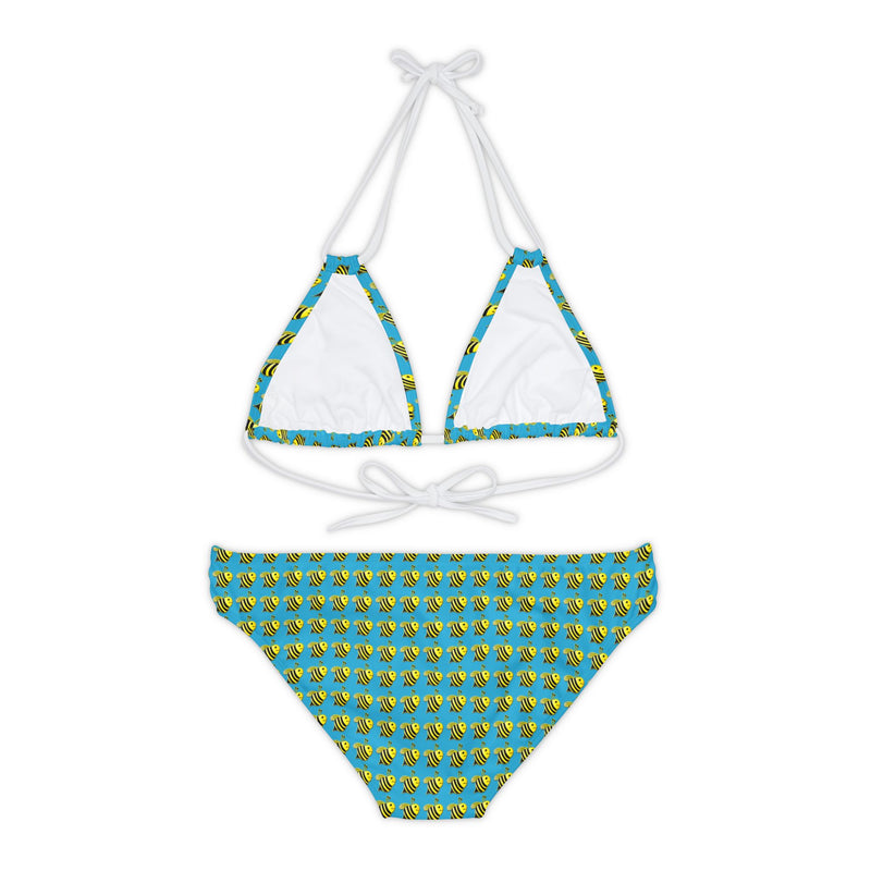 Strappy Bikini Set - JBH Bee (Turquoise)