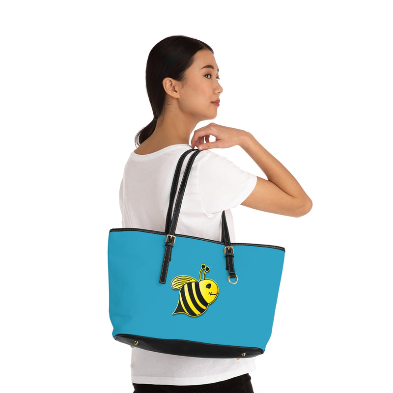 PU Leather Shoulder Bag - JBH Bee (Turquoise)