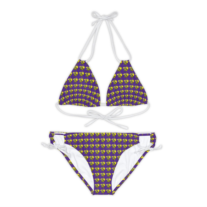 Strappy Bikini Set - JBH Bee (Purple)