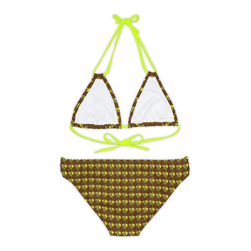 Strappy Bikini Set - JBH Bee (Brown)