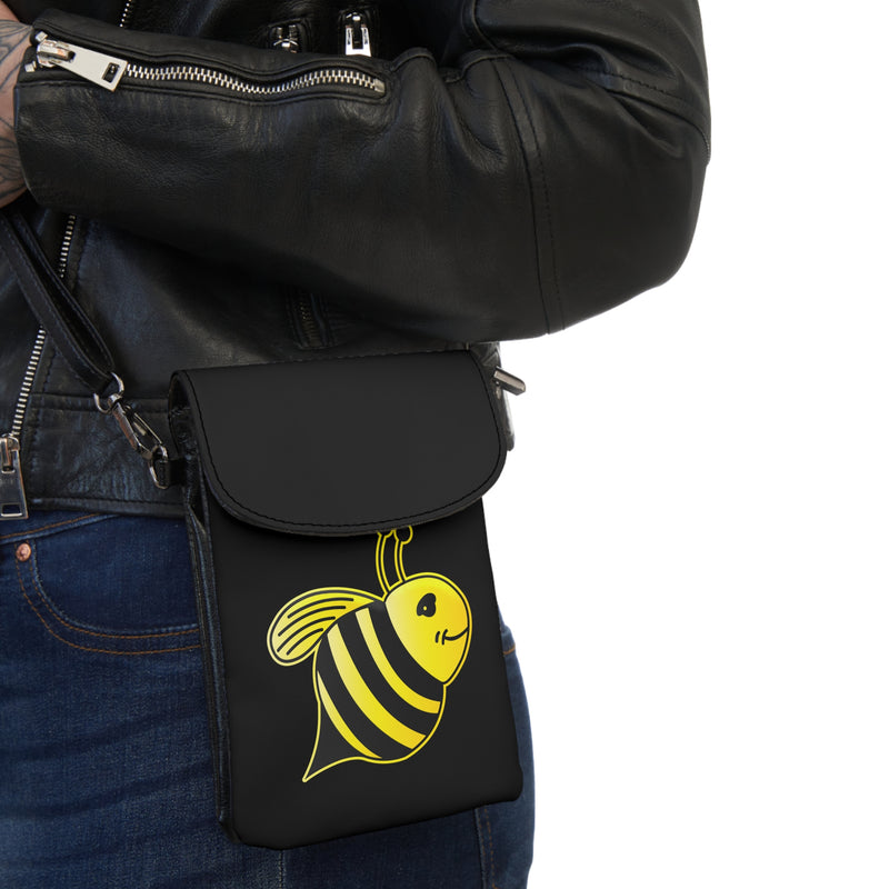 Small Cell Phone Wallet - JBH Bee (Black)