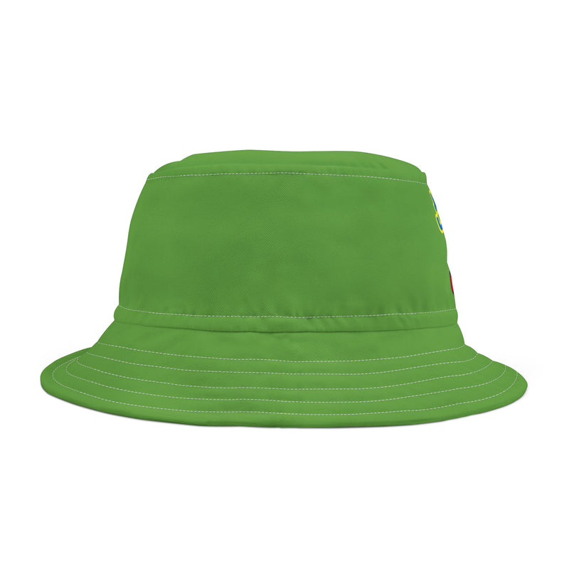 Bucket Hat (AOP) - JBH Multi-Color Original (Green)