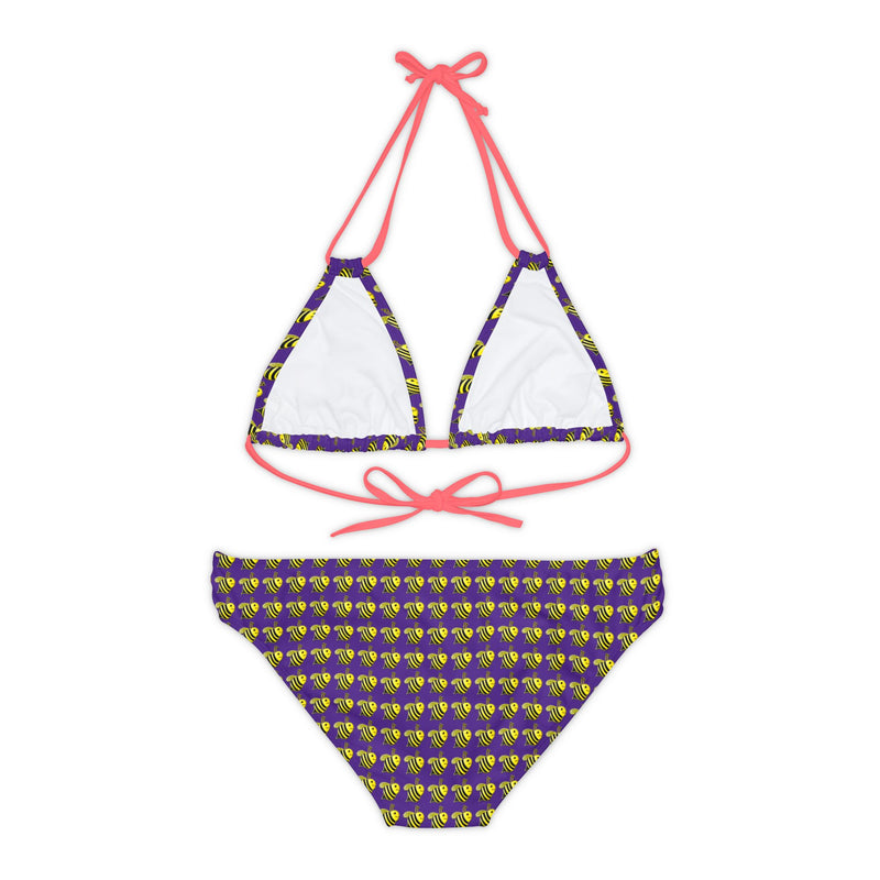 Strappy Bikini Set - JBH Bee (Purple)