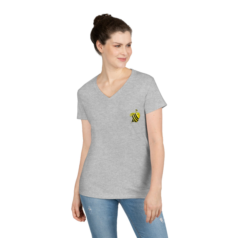 Ladies' V-Neck T-Shirt - JBH Bee