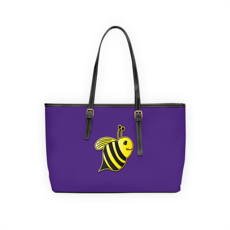 PU Leather Shoulder Bag - JBH Bee (Purple)