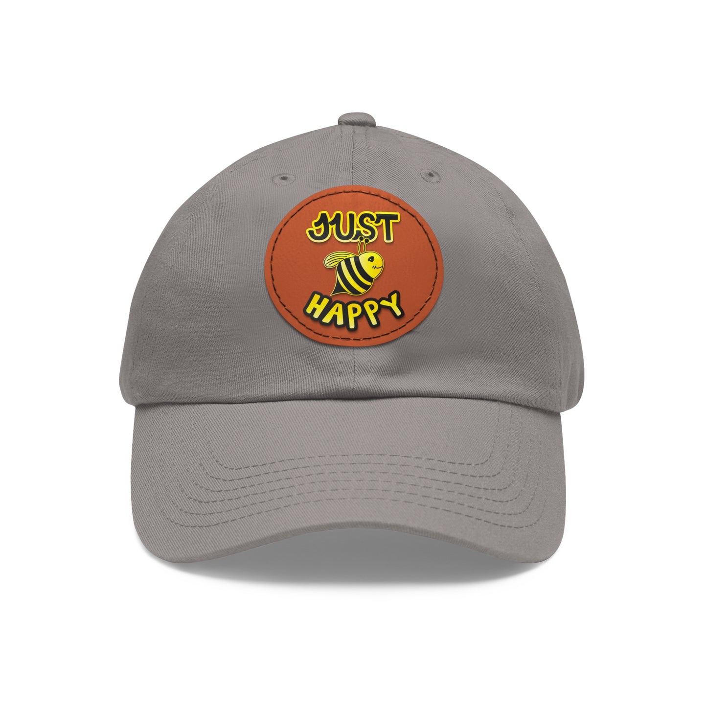 Dad Hat with Leather Patch (Round) - JBH Original