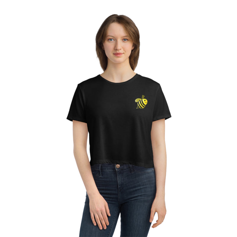 Women's Flowy Cropped Tee - JBH Bee