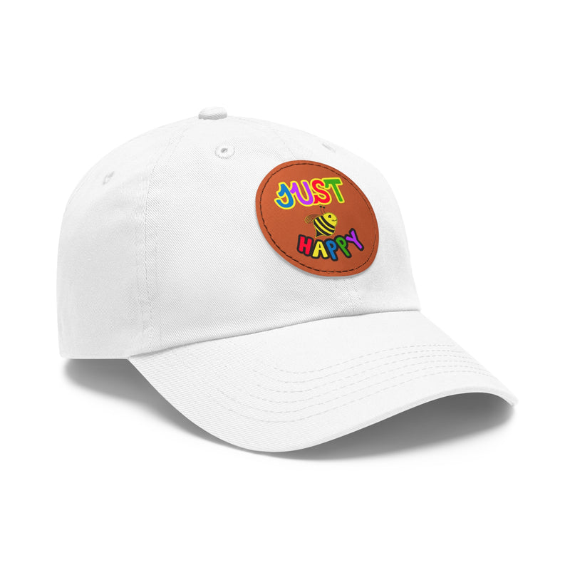 Dad Hat with Leather Patch (Round) - JBH Multi-Color Original