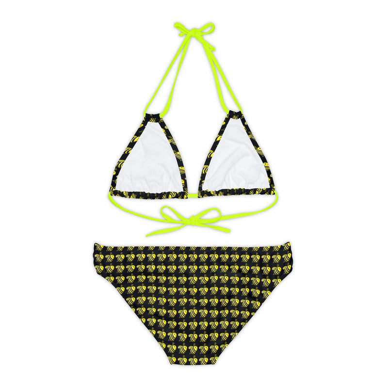 Strappy Bikini Set - JBH Bee (Black)