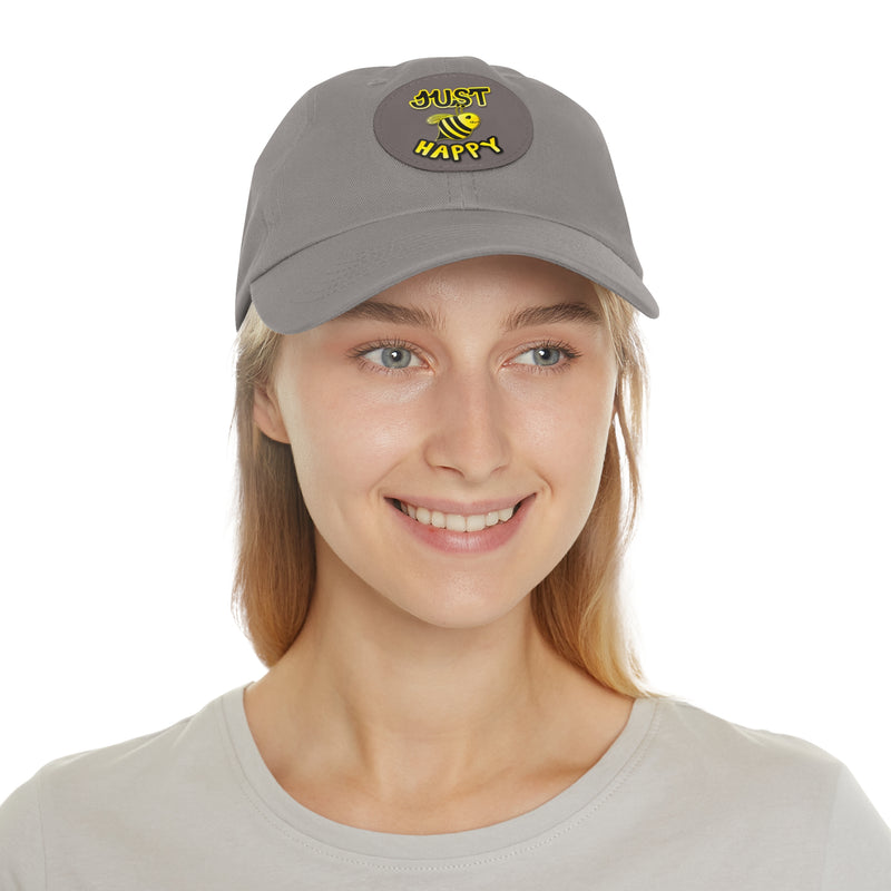Dad Hat with Leather Patch (Round) - JBH Original