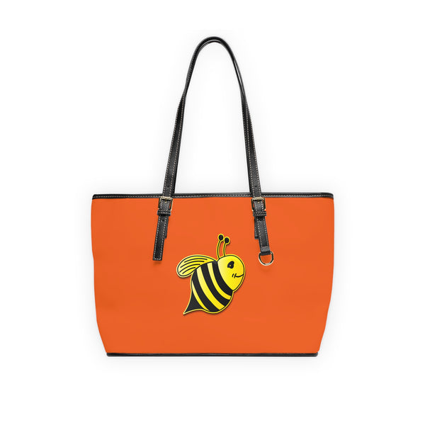 PU Leather Shoulder Bag - JBH Bee (Orange)
