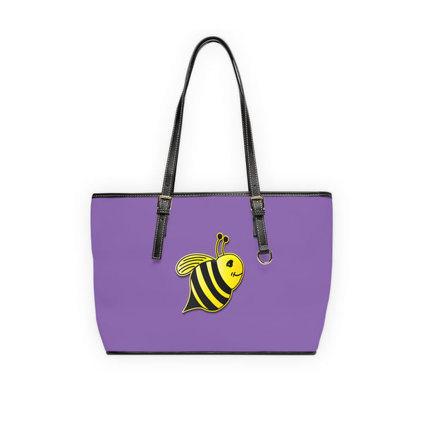 PU Leather Shoulder Bag - JBH Bee (Light Purple)