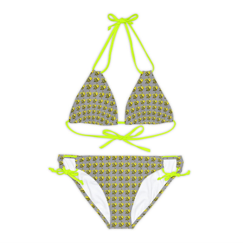 Strappy Bikini Set - JBH Bee (Grey)